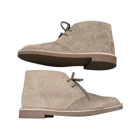 Clarks Bushacre 2 Shoes Mens Size 9M Taupe Distressed Suede Chukka Boots main image 10